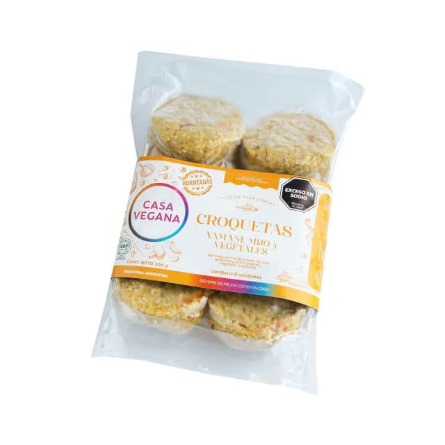 Casa Vegana Croquetas Yamani Mijo y Vegetales x 300g