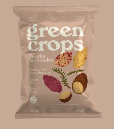 Green Crops Snack Papines con nuez moscada 45gr