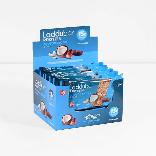 Laddubar Barra Protein Frutos Secos y Coco x 60g