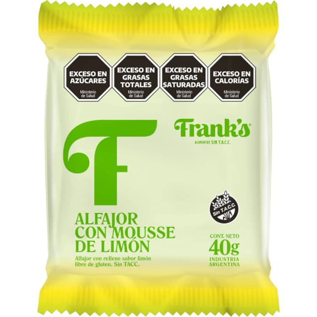 Franks Alfajor Mousse de Limon 35gr