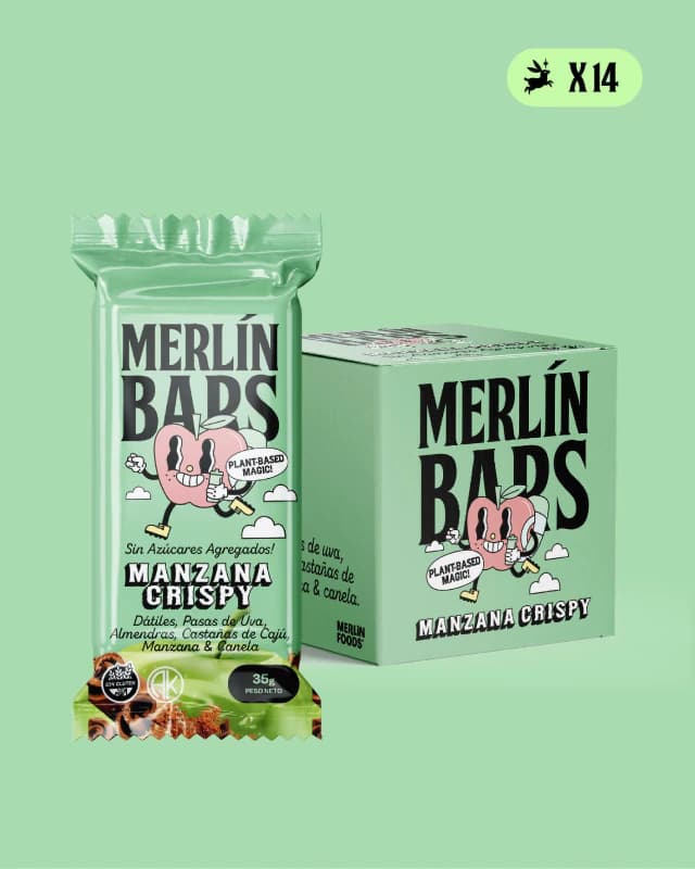 Merlin Foods Barrita Manzana Crispy 35gr