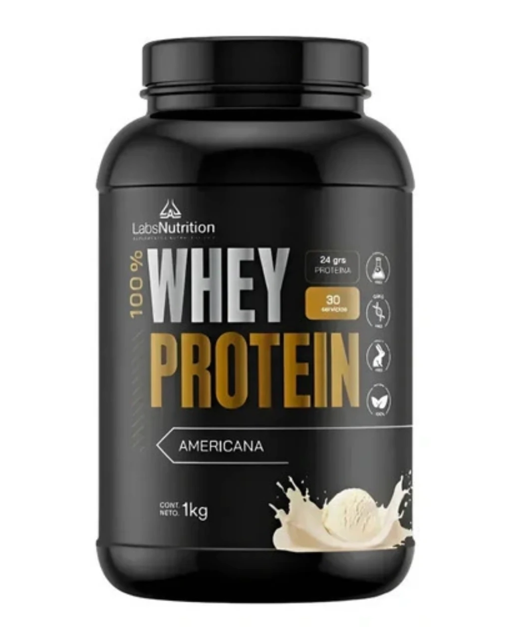 Labs Nutrition Whey Protein 1kg Sabor Americana