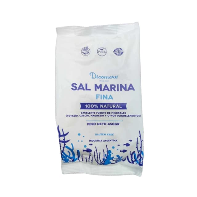 Dicomere Sal Marina Fina 100% Natural x 450g