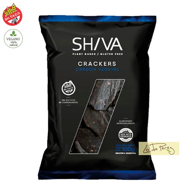 Shiva Crackers Carbon Vegetal x 100g