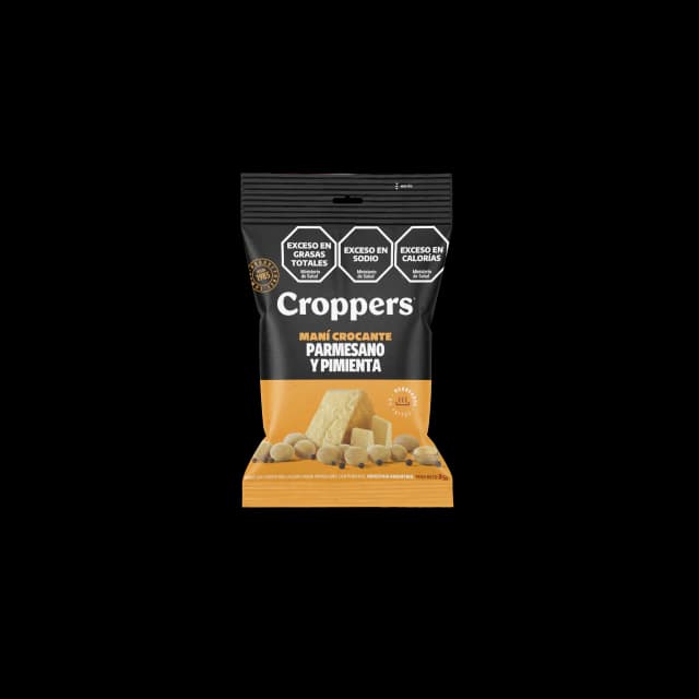 Croppers Mani Crocante Parmesano y pimienta 85gr
