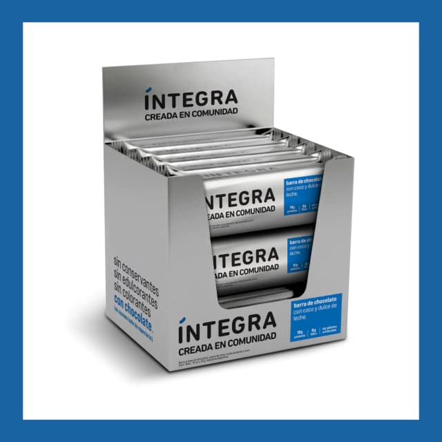 Integra Barra de Chocolate con Coco y Dulce de Leche x 41g