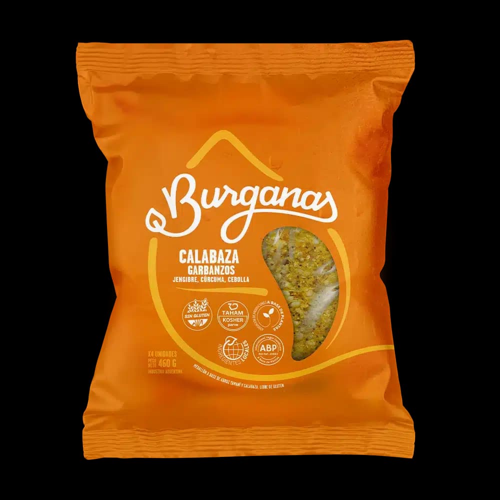 Burganas Medallones de Calabaza y Garbanzos x 460g