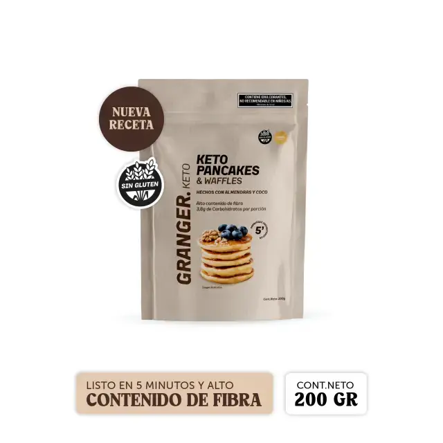 Granger Premezcla Keto Pancakes & Waffles Vainilla 200gr