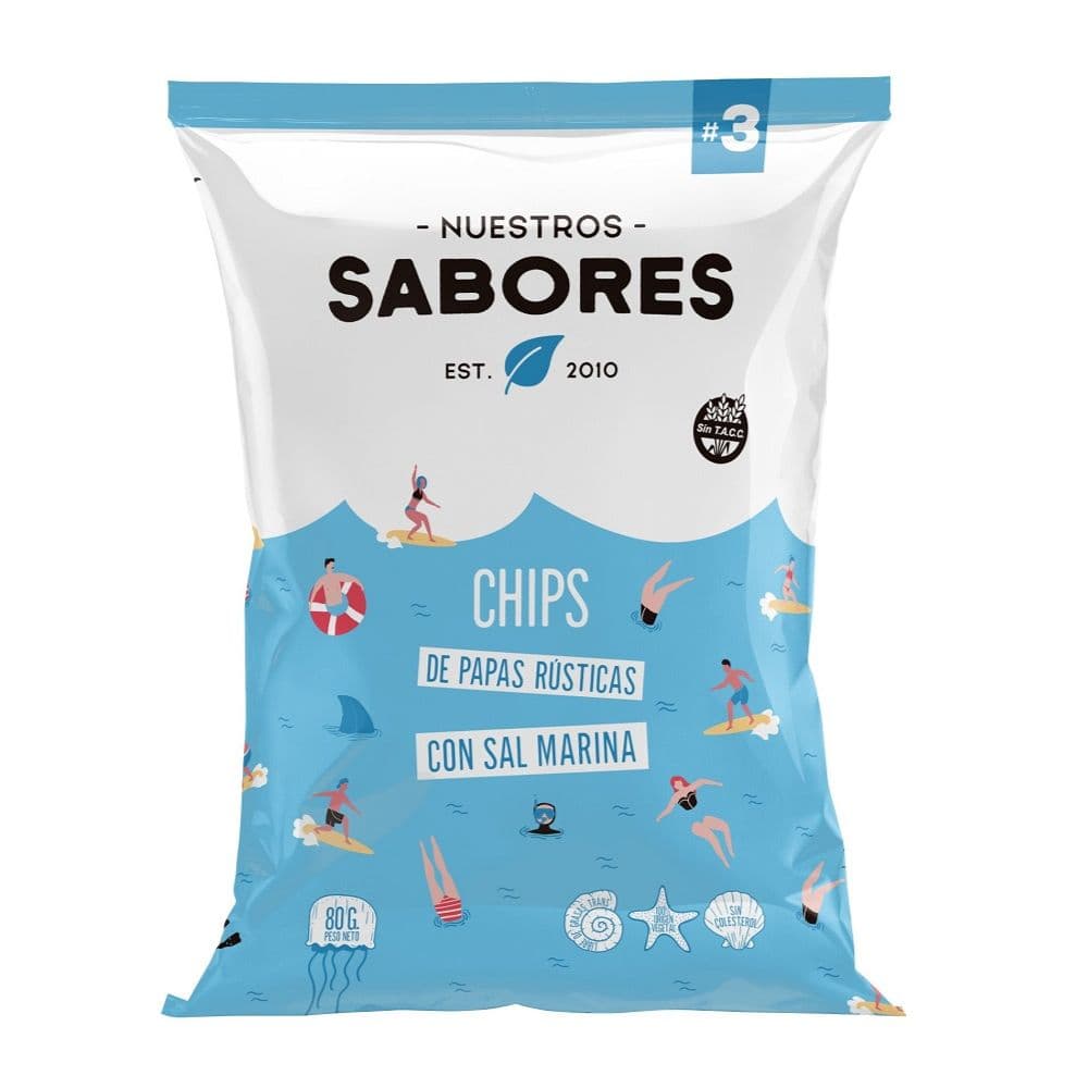 Nuestros Sabores Chips Papa Rustica